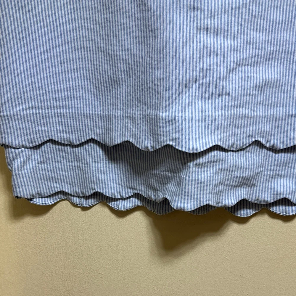 Crown & Ivy Light Blue Striped Mini Skort - Picture 3 of 12